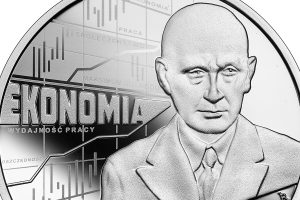 Wielcy polscy ekonomiści – Adam Heydel, 10 zł, detal awersu