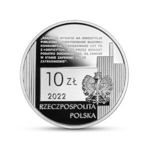 Wielcy polscy ekonomiści – Michał Kalecki, 10 zł, awers