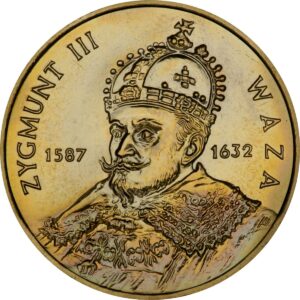 Moneta Nordic Gold; rewers – Poczet królów i książąt polskich: Zygmunt III Waza (1587 - 1632)