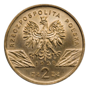 Moneta Nordic Gold; awers – Zwierzęta świata: Ropucha paskówka