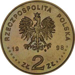 Moneta Nordic Gold; awers – 100-lecie odkrycia radu i polonu