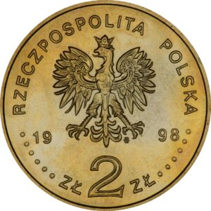 Moneta Nordic Gold; awers – 200-lecie urodzin Adama Mickiewicza