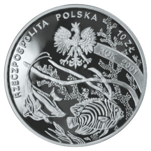 Srebrna moneta okolicznościowa; awers – Polscy podróżnicy i badacze: Michał Siedlecki (1873-1940)