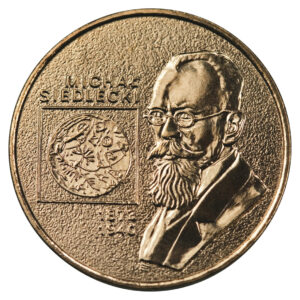 Moneta Nordic Gold; rewers – Polscy podróżnicy i badacze: Michał Siedlecki (1873-1940)
