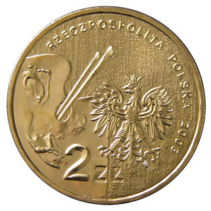 Moneta Nordic Gold; awers – Polscy malarze XIX/XX w.: Jacek Malczewski (1854-1929)