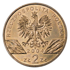 Moneta Nordic Gold; awers – Zwierzęta świata: Morświn (łac. Phocoena phocoena)