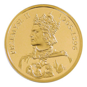 Złota moneta kolekcjonerska; rewers – Poczet królów i książąt polskich: Przemysł II (1295-1296)
