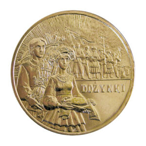 Moneta Nordic Gold; rewers - Polski rok obrzędowy: Dożynki