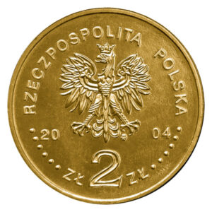 Moneta Nordic Gold; awers – 100. rocznica utworzenia Akademii Sztuk Pięknych