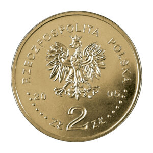Moneta Nordic Gold; awers – Mikołaj Rej (1505-1569) – 500. rocznica urodzin