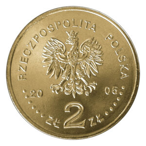 Moneta Nordic Gold; awers – 350-lecie obrony Jasnej Góry