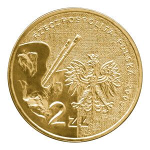 Moneta Nordic Gold; awers – Polscy malarze XIX/XX: Tadeusz Makowski (1882-1932)