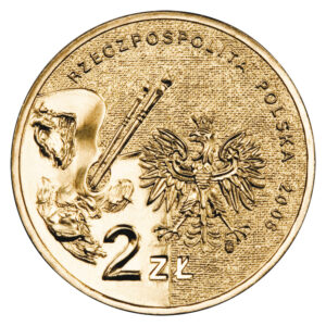 Moneta Nordic Gold; awers – Polscy Malarze XIX/XX w.: Aleksander Gierymski (1850-1901)