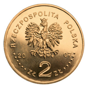 Moneta Nordic Gold; awers – Polscy podróżnicy i badacze: Henryk Arctowski i Antoni B. Dobrowolski