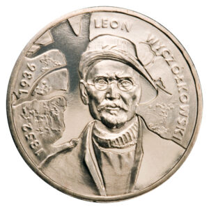 Moneta Nordic Gold; rewers – Polscy Malarze XIX/XX w.: Leon Wyczółkowski (1852-1936)