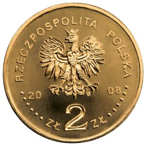 Moneta Nordic Gold; awers – 40. rocznica Marca ’68