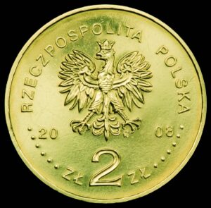 Moneta Nordic Gold; awers – Polscy Podróżnicy i Badacze: Bronisław Piłsudski (1866-1918)