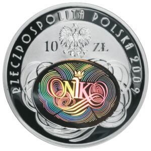 Srebrna moneta okolicznościowa; awers – 90. rocznica utworzenia Najwyższej Izby Kontroli