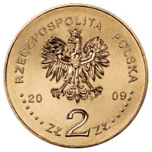 Moneta Nordic Gold; awers – Polacy ratujący Żydów – Irena Sendlerowa, Zofia Kossak, siostra Matylda Getter