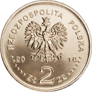 Moneta Nordic Gold; awers – Miasta w Polsce: Trzemeszno – bazylika