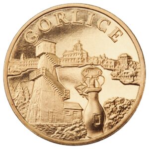 Moneta Nordic Gold; rewers – Miasta w Polsce – Gorlice