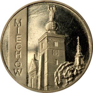 Moneta Nordic Gold; rewers – Miasta w Polsce – Miechów