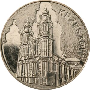 Moneta Nordic Gold; rewers – Zabytki Rzeczypospolitej - Krzeszów