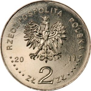 Moneta Nordic Gold; awers – Smoleńsk - pamięci ofiar 10.04.2010 r.
