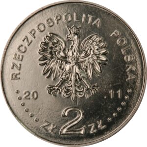 Moneta Nordic Gold; awers – Historia jazdy polskiej – ułan II Rzeczypospolitej