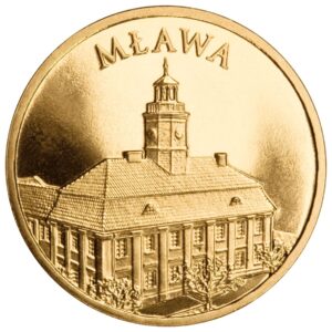 Moneta Nordic Gold; rewers – Miasta w Polsce – Mława