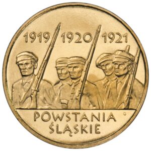 Moneta Nordic Gold; rewers – Powstania Śląskie