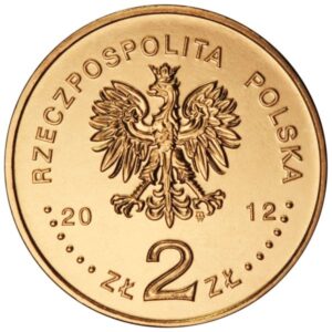 Moneta Nordic Gold; awers – Polacy ratujący Żydów – rodzina Ulmów, Kowalskich, Baranków