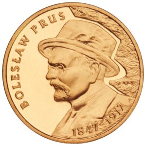 Moneta Nordic Gold; rewers – Bolesław Prus