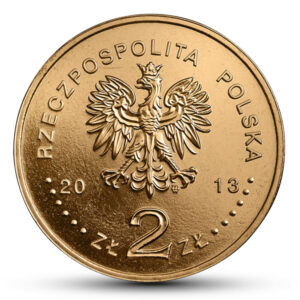 Moneta Nordic Gold; awers – Polskie okręty – Fregata rakietowa „Gen. K. Pułaski”