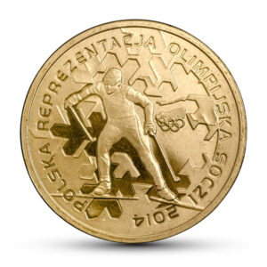 Moneta Nordic Gold; rewers – Polska Reprezentacja Olimpijska Soczi 2014