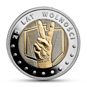 Moneta w standardzie obiegowym rewers - Odkryj Polskę – 25 lat wolności