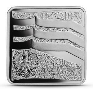 Srebrna moneta okolicznościowa; awers – Wrocław – Europejska Stolica Kultury