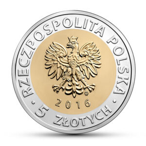 Moneta w standardzie obiegowym; awers - Odkryj Polskę – Księży Młyn w Łodzi
