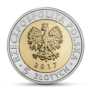 Moneta w standardzie obiegowym; awers – Odkryj Polskę – Centralny Okręg Przemysłowy