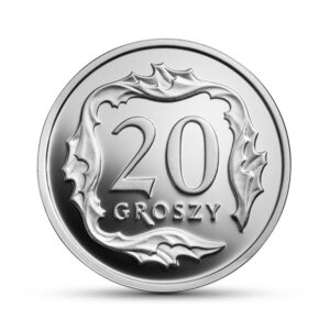 Wizerunek srebrnej monety 20 gr - rewers