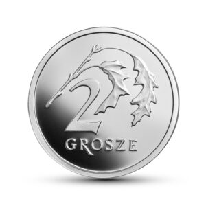 Wizerunek srebrnej monety 2 gr - rewers