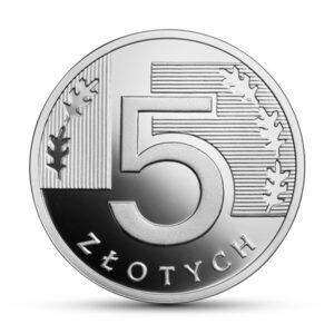 Wizerunek srebrnej monety 5 zł - rewers
