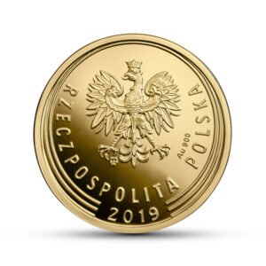 Wizerunek złotej monety 10 gr - awers
