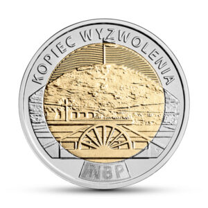 Moneta w standardzie obiegowym; rewers – Odkryj Polskę – Kopiec Wyzwolenia