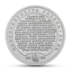 Moneta srebrna Skarby Stanisława Augusta; awers – Skarby Stanisława Augusta – Zygmunt III Waza