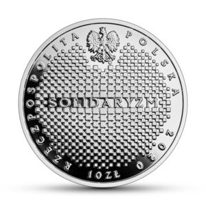 Srebrna moneta okolicznościowa; awers – Wielcy polscy ekonomiści – Leopold Caro