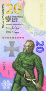 Banknot kolekcjonerski "Bitwa Warszawska 1920" - strona przednia