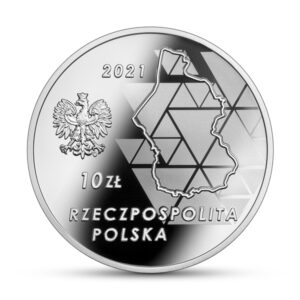 Srebrna moneta okolicznościowa; awers – 100. rocznica III Powstania Śląskiego
