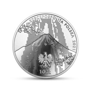 Srebrna moneta okolicznościowa; awers – Polska Reprezentacja Olimpijska Tokio 2020