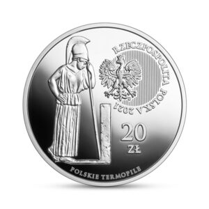 Srebrna moneta okolicznościowa; awers – Polskie Termopile – Dytiatyn